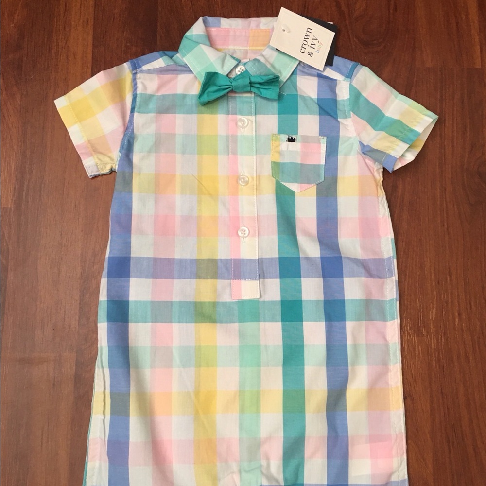 NWT Baby Boy Pastel Spring Romper